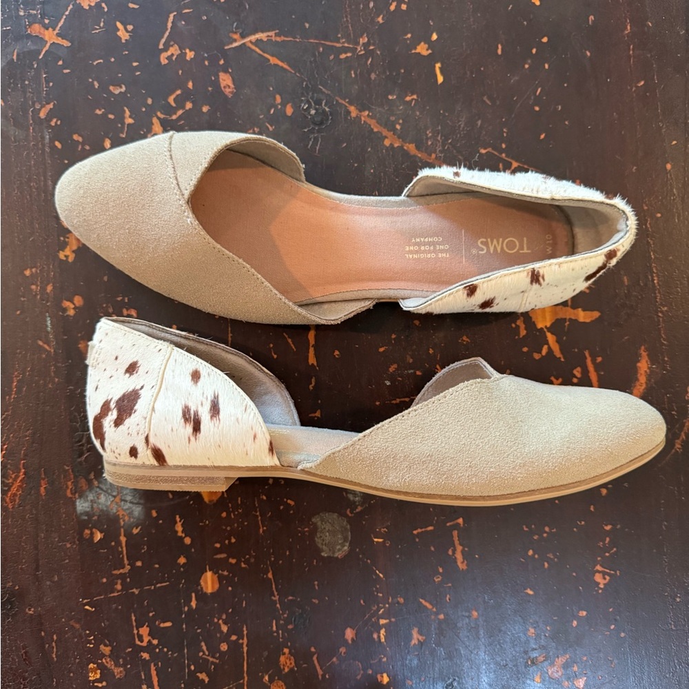 Toms pointy toe flats D’Orsay